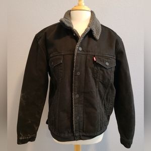 Levi's type 3 sherpa trucker jacket, size L